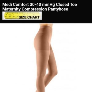 Maternity -Black Medical Compression hose by Mediven-2 pairs